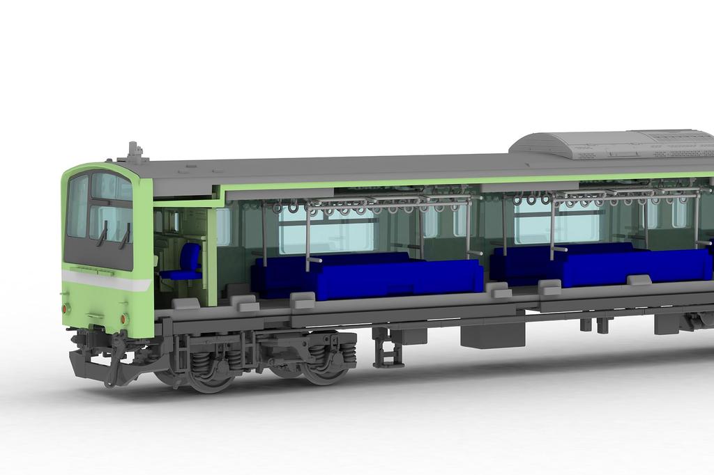 Plum 180 JR West 201 Series DC Vlak 30N Vylepšený Vůz Osaka Higashi LineYamatoji Line Kuha 201Kuha 200 Sada Displej Model Nenabarvená Plastová Stavebnice PP201
