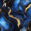 Luxurious Nordic Marble Shower Curtain - Water-Resistant Polyester, Golden Accents, Artistic Bath Decor With Eyelets