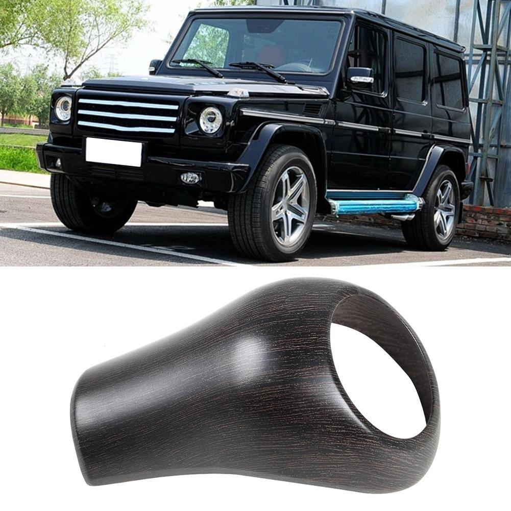 Gear Shift Knob Cover Fits for Mercedes Benz a C E G GLS Left Hand Driving(Oak Grain )