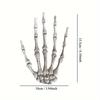 1pc Halloween Skull Hand Claw Hair Clip Funny Dress Up Headwear Horror Dark Hand Skeleton Duckbill Clip Hair Accessories