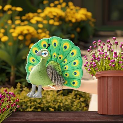 Entzückendes Imitations-Pfauen-Plüschtier Vogel Heimdeko Ornament Zoo Plüschpuppe Geburtstagsgeschenk Feiertagsgeschenk Freund Paar Geschenk Studentengeschenk