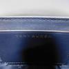Used Lilium Micro Satchel (10833) 29046 7922 Lily Flower Applique 2-Way Shoulder Bag with T Logo, Navy, Women's from