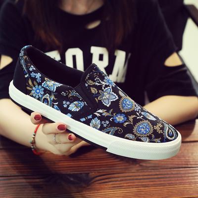 Grote Maat Canvas Schoenen Comfortabele Ademende Casual Schoenen Heren Print Schoenen Rijschoenen Tenis Masculino