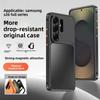 Luxury Metal Magnetic Shell Case For Samsung Galaxy S26 S25 S24 S23 Ultra For Magsafe Wireless Charging Full Lens Protection Phone Cover