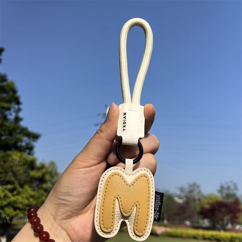 1PC Anniversary Gifts Lucky Letters Creative Alphabet Keychain Minimalist Wedding Favors Trendy For Couples Engraved 18CM