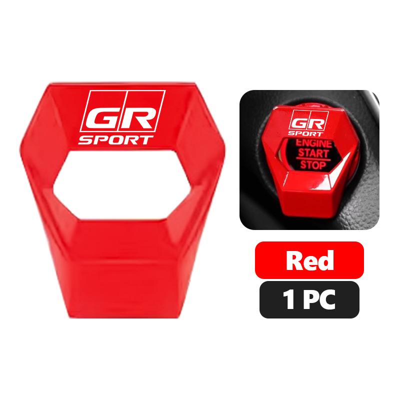 Car One-Click Engine Start Stop Switch Button Cover Protector Ring Decorative Accessories For Toyota Gazoo Racing TRD Corolla
