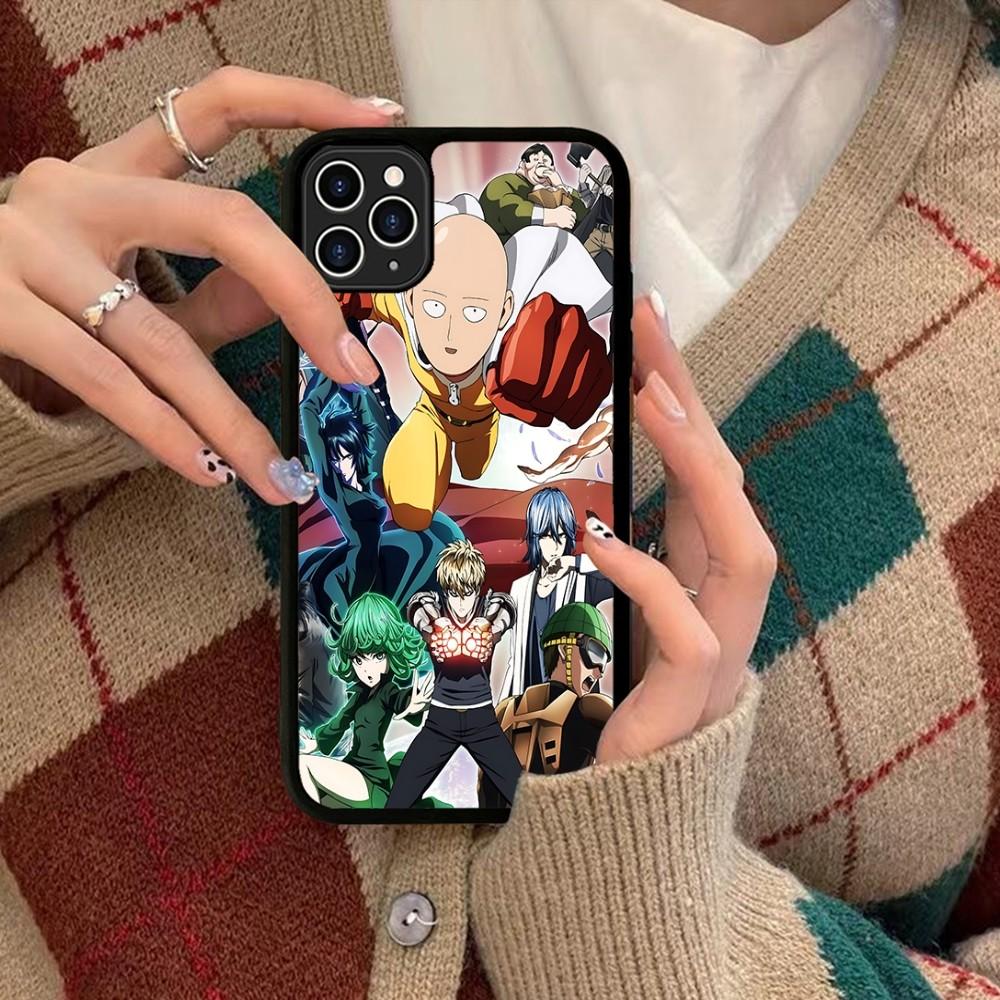 One Punch Man Phone Case Silicone PC+TPU For For IPhone 11 12 13 14 15 16 Plus Pro Max Cover
