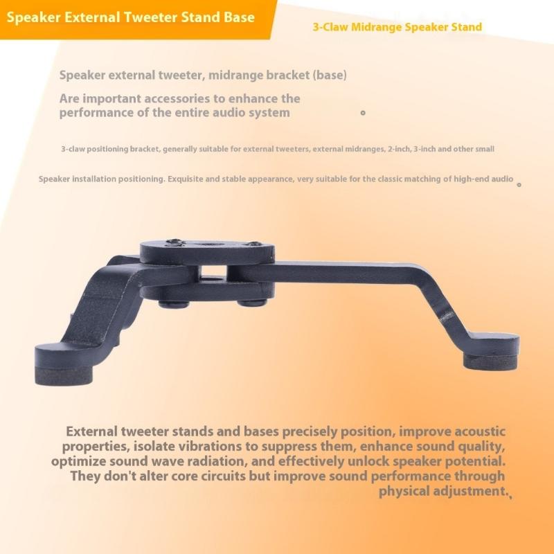 Adjustable Tripods Speaker Stand For Bookshelfs Speakers And Tweeters With AntiVibration Base