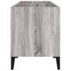 Record Cabinet Gray Sonoma 74.5x38x48 cm Engineered Wood