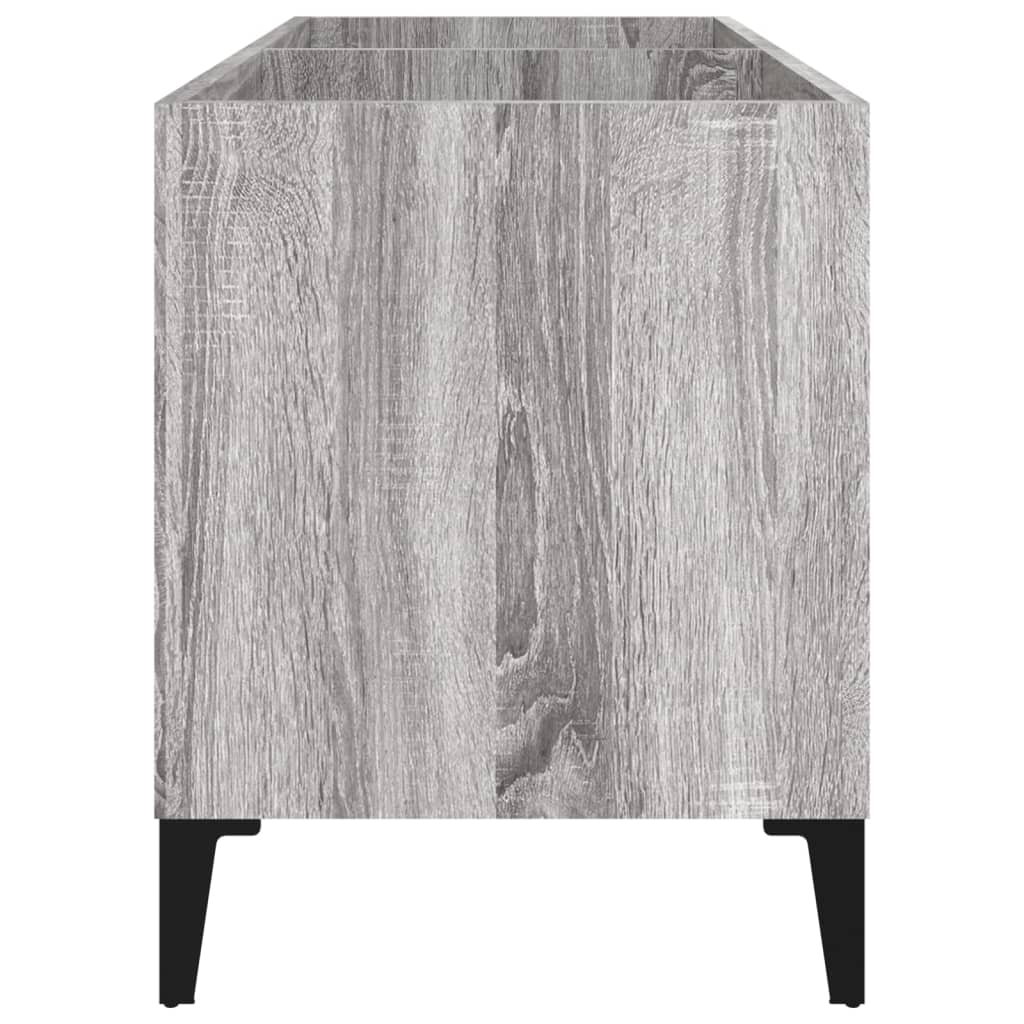 Record Cabinet Gray Sonoma 74.5x38x48 cm Engineered Wood