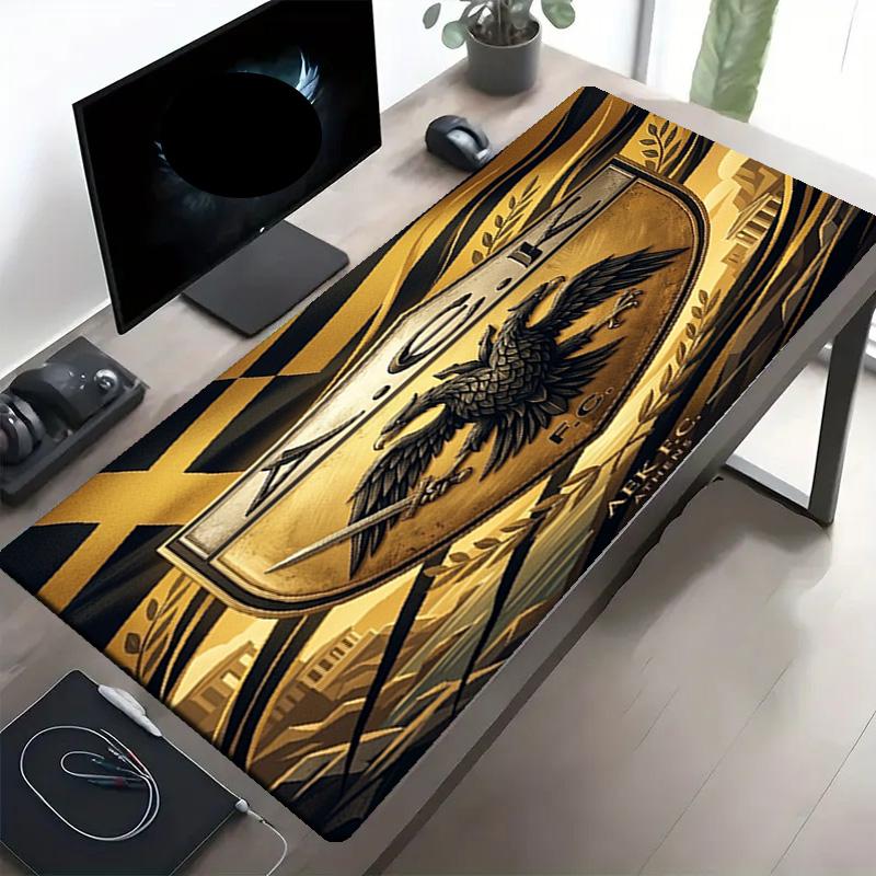 AEK Athens FC Print Mouse Pad, Anti‑Slip Desktop keyboard Mat, for PC Laptop Gaming Working Daily Use, Cool Festival Surprise Gift