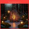 Halloween Witch Lamp Halloween Decor Resin Figurine With Battery Power For Spooky Table Display