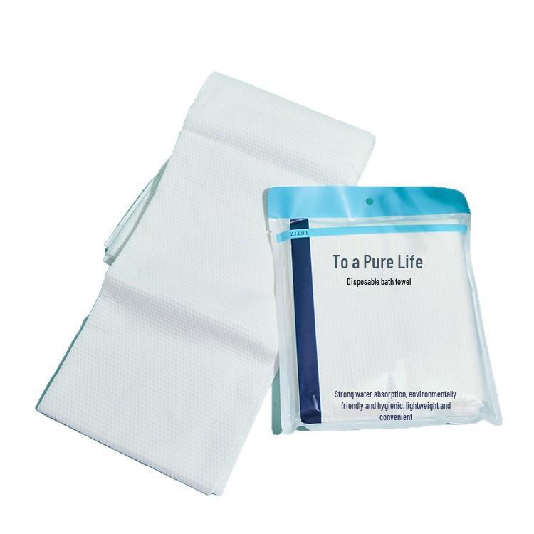 Disposable Pure Cotton Bath Towel Set for Business Trips and Hotels
