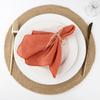 2PCS Modern 42x42cm Lock Edge Napkins Soft Handmade Gauze Napkins Reusable Eco-Friendly Decorative Napkins Table Setting