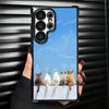 Cat Cute Kitten Cartoon Plating Phone Case For Samsung Galaxy S24 S25 FE S26 Edge S23 Ultra S22 S21 Plus S20 Anti-Fall Airabag C