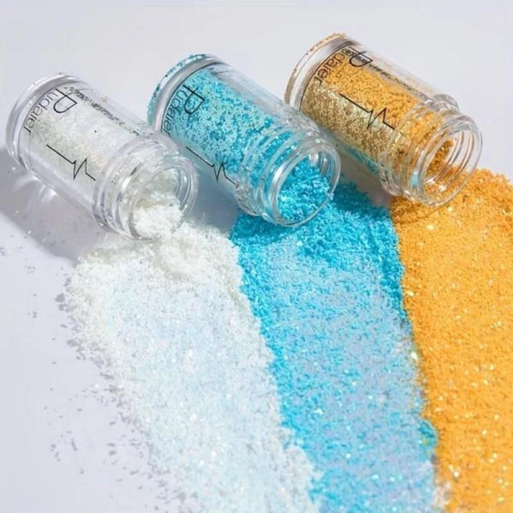 Glitzernder Lidschattenpuder mit Pailletten 24 Farben Einfach zu verwenden und langanhaltend, 1 Stück