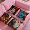 Fantasy And Quirky Animal Christmas Pillow Case Silky Short Plush With Invisible Zipper Dustproof Sofa Cushion Cover