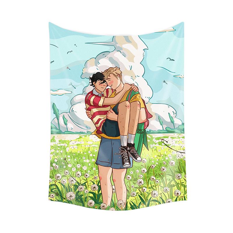 Украшение дома молодежный мультяшный персонаж печать поли поэзия польский Гобелен — фото 4