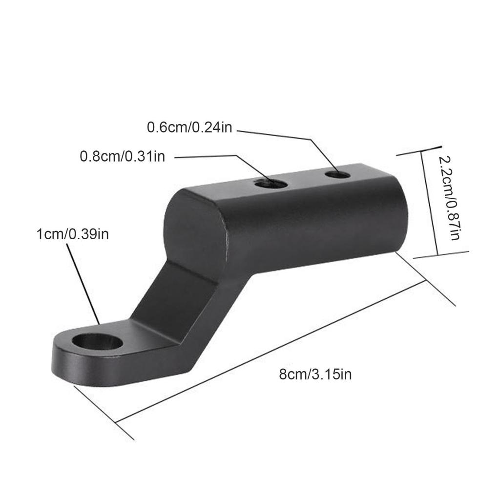 Motorrad Lenkerverlängerungspfosten, Motorrad Lenkerverlängerung, Aluminiumlegierung Spiegelhalterung Verlängerungspfosten |