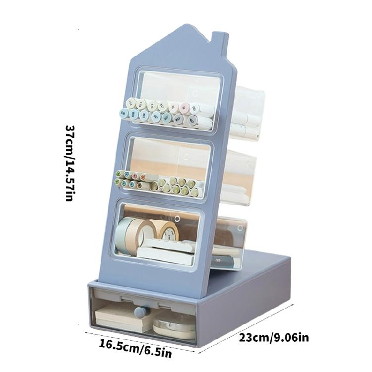 Desk Pen Pencil Holder Office Home Decorations Desk Brush Pen Holder Pen Container Desktop Ornament Pencil Storage Shelf