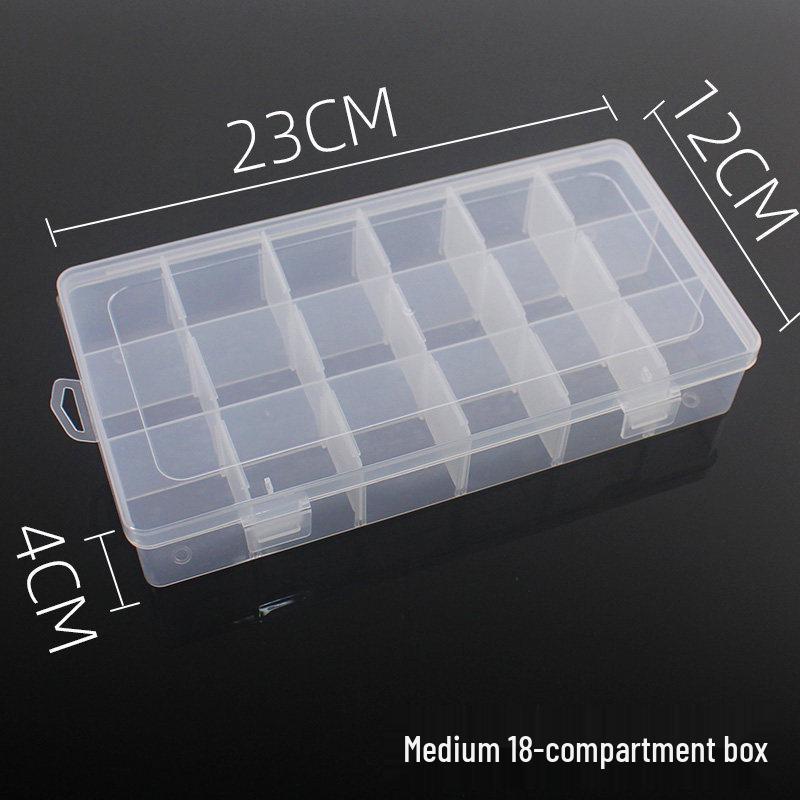 PP Transparent Dustproof Lock Box for Jewelry, Keys, Electronic Parts, and Ornaments