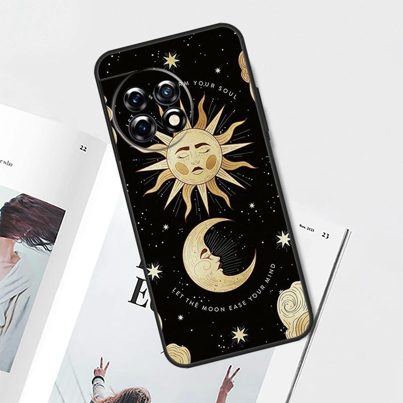 

Hippie Sun and Moon Art Case For OnePlus Nord CE 5 3 4 Lite N20 N30 OnePlus 15 13 12 11 10 Pro 12R 13R 10T 13T Cover OnePlus Nord CE4