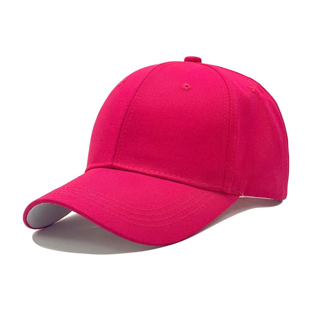 Stijlvolle effen katoenen baseballpet met zonbescherming en geborduurd ontwerp