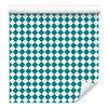Geometric rhombus wallpaper turquoise, white and celadon 50x1000