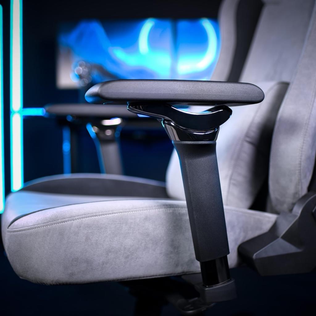 Arozzi Infinity Armrest, Black Dark Chrome, 360° Rotation, Tilt, and Adjustable, AZ-INFINITY-BK (Official Japanese Product)