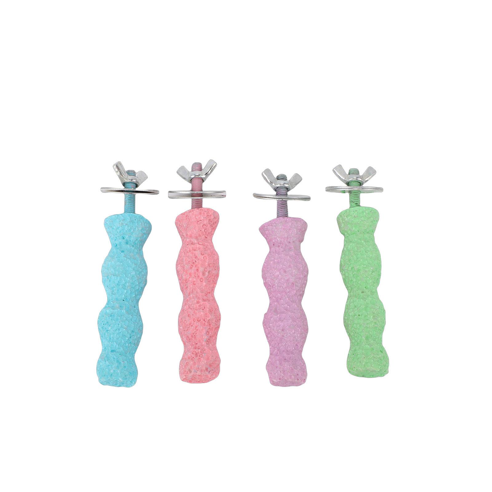 

4PCS Bird Beak Grinding Perch Bird Cage Stand Foot Claws Grinding Chewing Toys