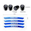 Car Tire Valve Cap Wheel Hub Sticker Tire Rim Decorative Sticker Suitable for Volvo V60 V40 Xc90 Xc40 S60 Xc60 V70 S90 V90 Xc70