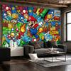 Super Bros Wall Tapestry Aesthetic Wall Hanging Printed Fabric Blanket Decorative Tapestries for Bedroom Living Room Home Decor