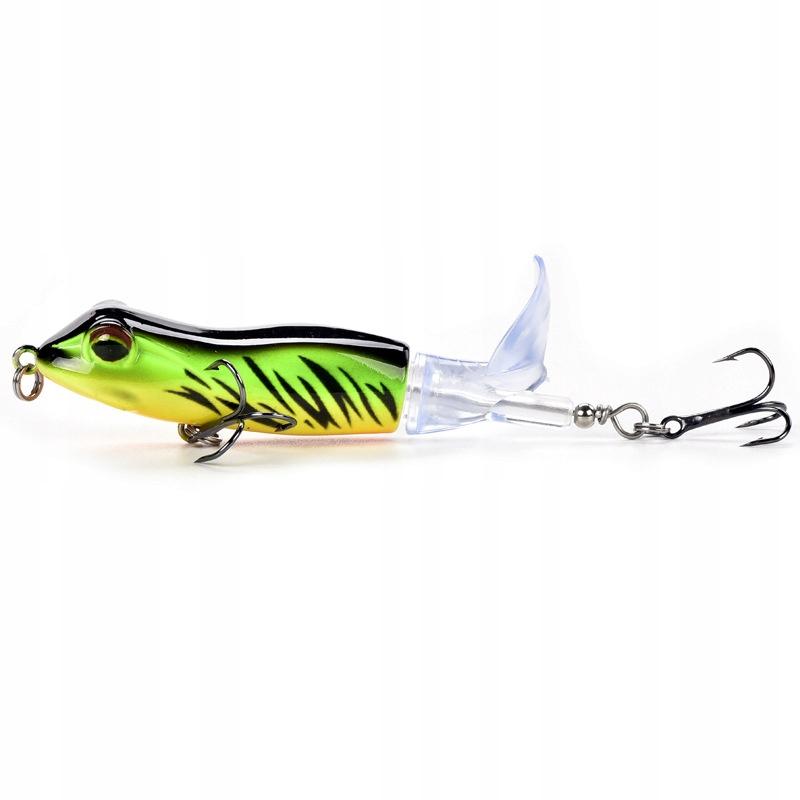Wobbler Angelköder Hecht Wels Popper Flopper Whopper Frosch 9cm 11g