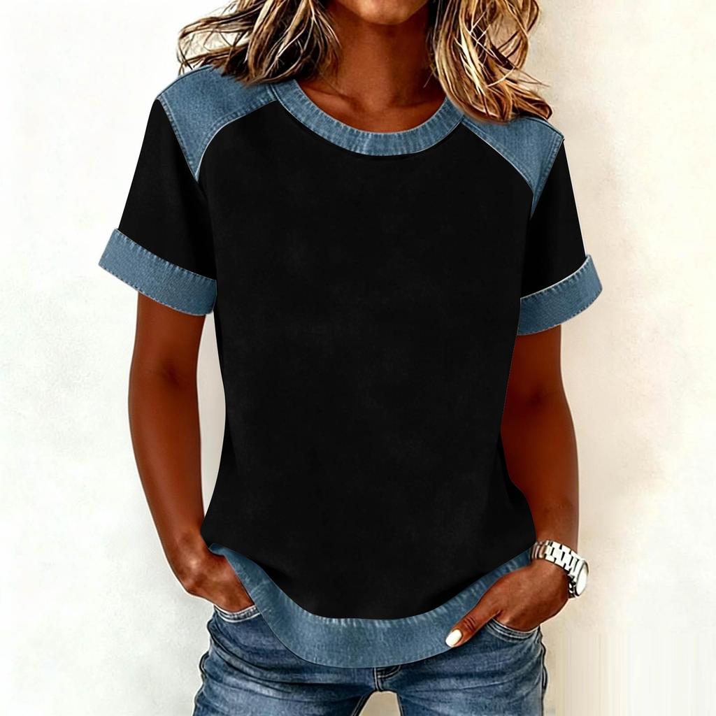 Damska bluzka modny i swobodny top T-shirt