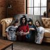 Coperta in Flanella Artistica Tokio Hotel Bill Tom Kaulitz Rock Music, Morbida e Accogliente Coperta da Divano/Letto per Casa Camera da Letto Coperta Regalo