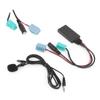 Cable de Audio Bluetooth de 6 Pines Adaptador AUX-IN para Radio de Coche con Micrófono Compatible con Clio Espace Megane