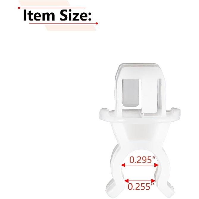 Hood Prop Rod Retainer Clip for 90672-S01-A01 | Compatible with Honda Civic 1992 to 2000 Year, for Honda Del-Sol 1993 to 1997 Year, for Acura Integra