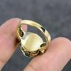 Poison Star Look Handmade Brass Jewelry Ring Size 9.5