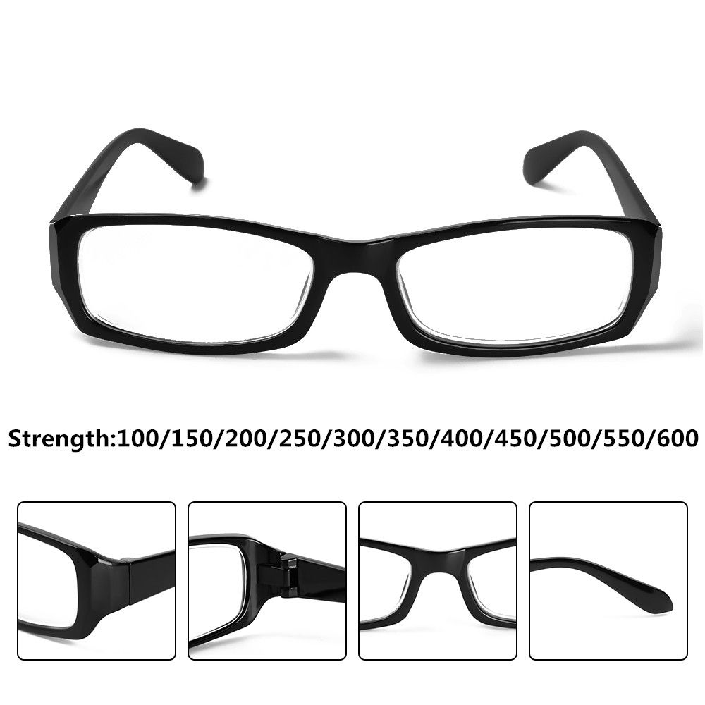 Damen Herren -100~-600 Dioptrien Lesebrille Business Kurzsichtigkeitsbrille Ultraleichtes Harz Blaulichtbrille