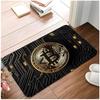Currency Digital B-Bitcoin Floor Mat Non-Slip Washable Flannel Door Mat Absorbent Indoor Floor Rug
