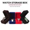 Watch Box Fashion Velvet Round Corner Smartwatch Clock Storage Case Jewelry Accessories Business Packaging Boxes