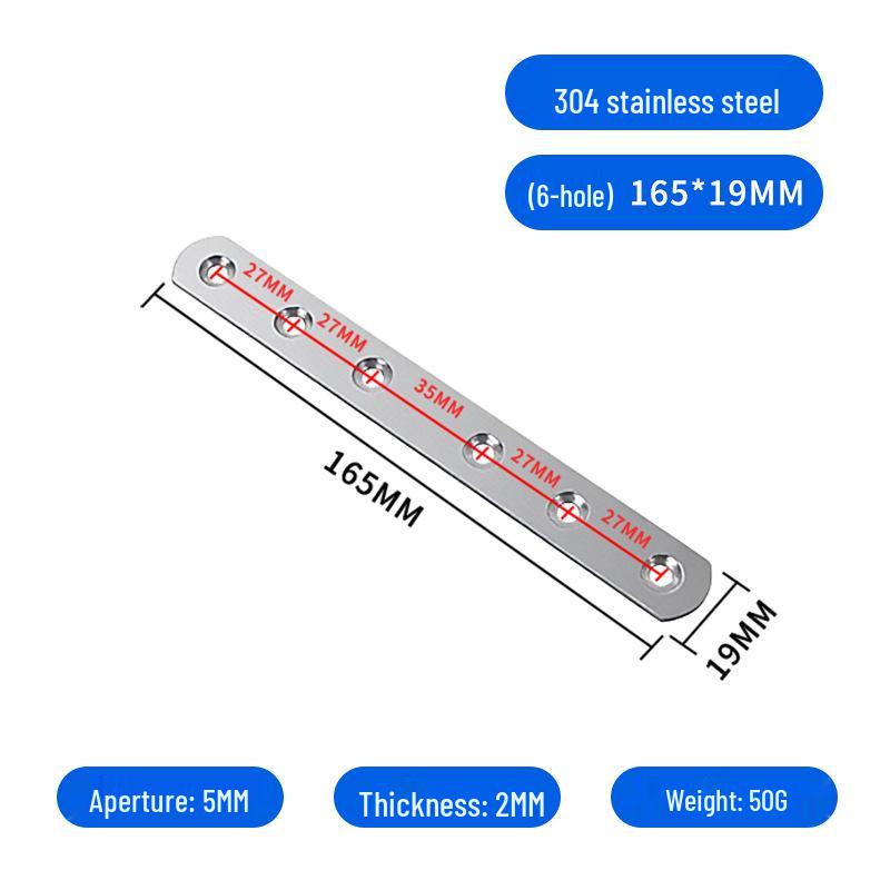 Thickened Stainless Steel I-shaped Angle Bracket for Table and Chair Fixing