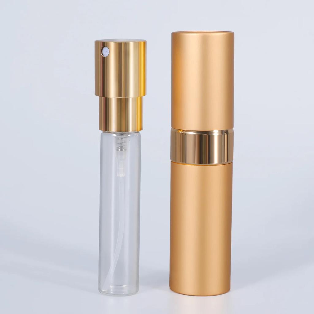 Flacon de reîncărcare de parfum 8 ml, metal, aluminiu, sticlă de parfum reîncărcabilă, sticlă cu pulverizare, atomizator portabil, parfum de călătorie