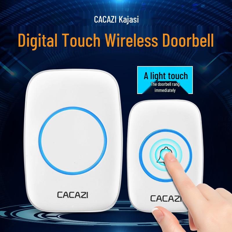 Wireless Touch Doorbell for Home, Long-Range Remote, Waterproof Smart Bell