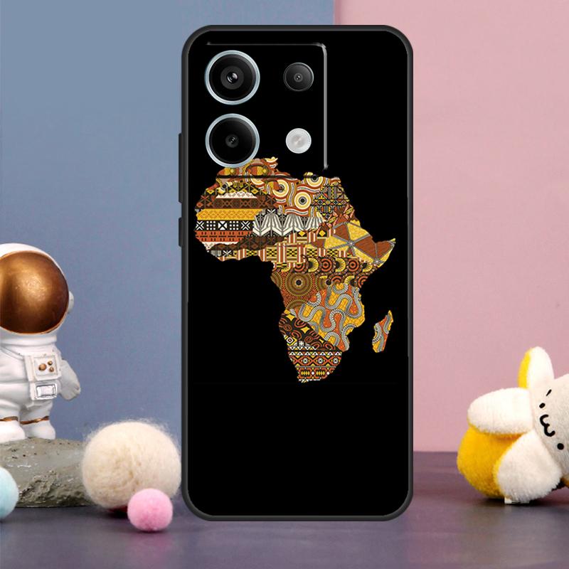 Africa Map Geography Cover For Xiaomi Redmi Note 13 12 11 9 10 Pro 12S 11S 10S 9S Redmi 13 12 10C 12C 13C Case