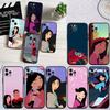 BF83 Mulan Prinzessin Soft Shell Handyhülle für iPhone 16 15 14 13 12 Pro Max Plus Mini
