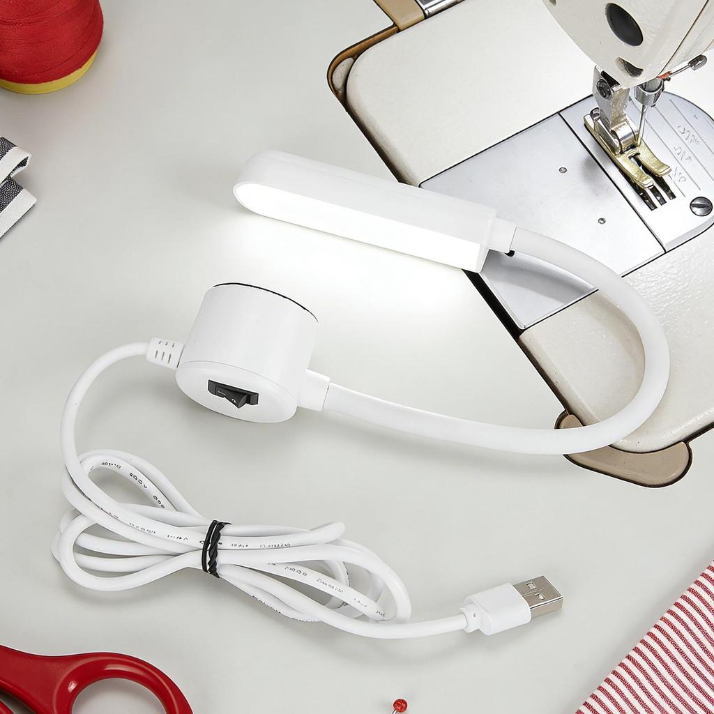 Lâmpada de LED para Máquina de Costura 360 Flexível Ajustável Pescoço de Ganso Lâmpadas de Trabalho Luzes Industriais com Base Magnética para Bancada