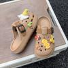 Trendy and Cute Children's Birkenstocks Slippers Breathable Soft-soled Thick-soled Outer Wear Hole Shoes Summer Classmates Cool Slippers Versatile