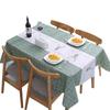 Peva Simple Waterproof And Oil-Proof Home Modern Grid Tablecloth Fruit Anti-Scalding Leave-In Plaid Tablecloth