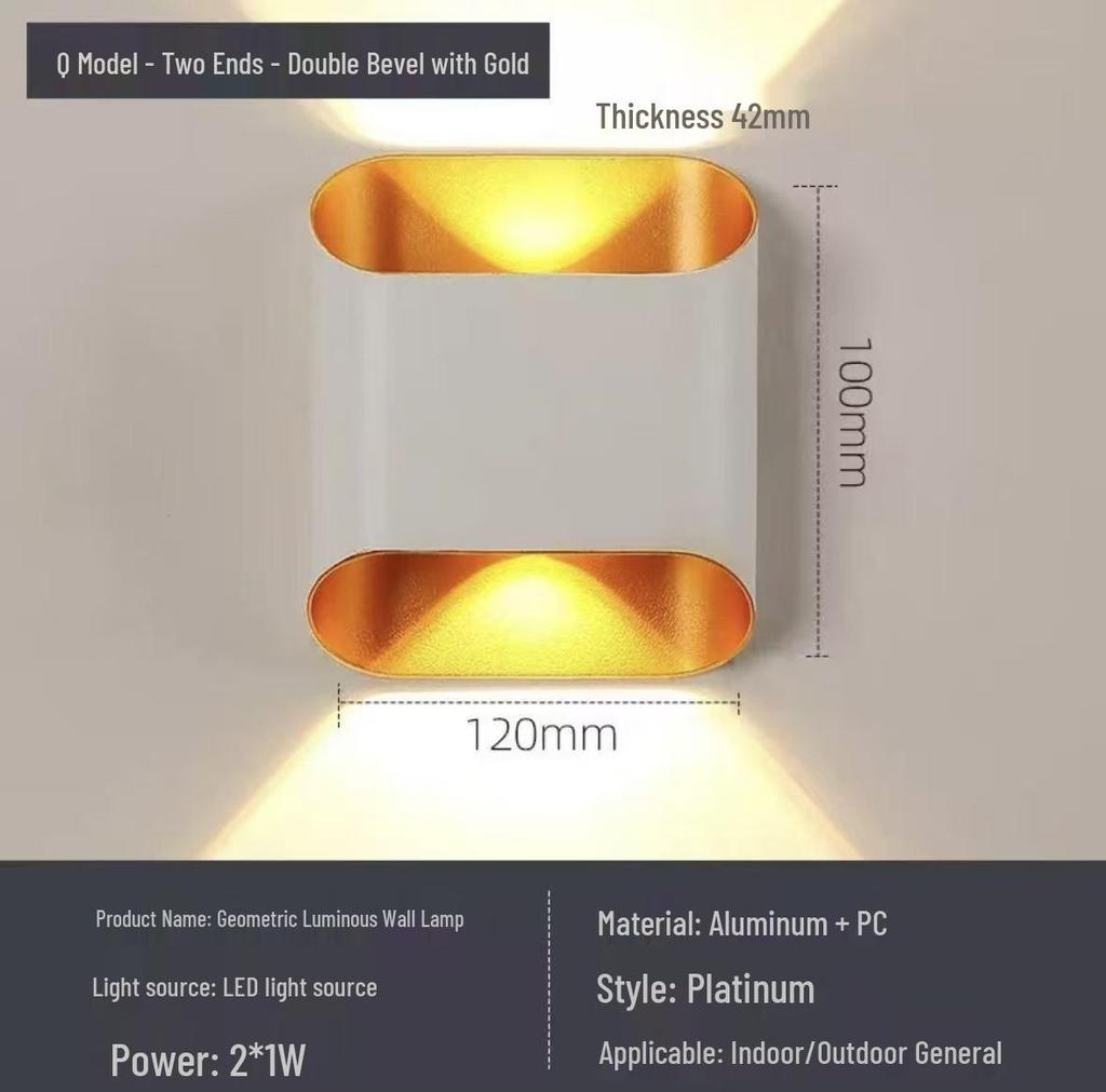 Modern Minimalist Four-Leaf Clover Outdoor Waterproof Wall Light for Courtyard, Balcony, and Aisle Decoration